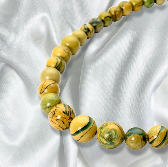 NWT RARE MUSCOVITE BEADED NECKLACE IN RHODIUM OVER STERLING SILVER - Picture 5 of 7